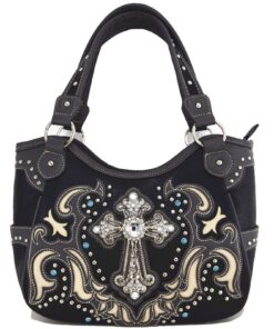 BLK:BGE METAL CROSS Handbag