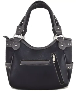 BLK:BGE METAL CROSS Handbag Back