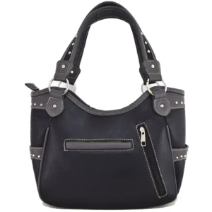 BLK:BGE METAL CROSS Handbag Back