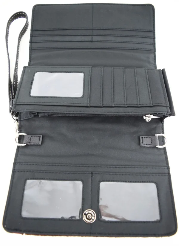 BLK:BGE METAL CROSS Wallet Inside
