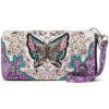 Plum/Pink/Teal/White BFLY Metal Strap HBG Wallet