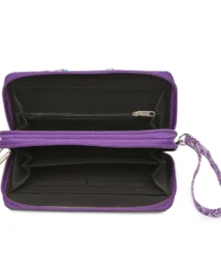 Plum/Pink/Teal/White BFLY Metal Strap HBG Wallet Inside