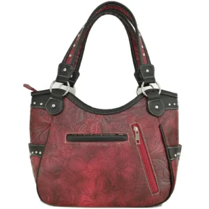 Red Wings Metal Cross Handbag Back