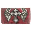Red Wings Metal Cross Wallet