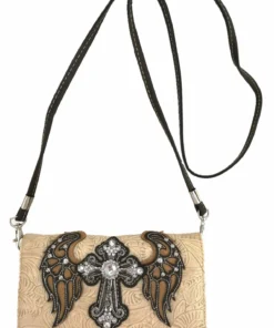 Sand Wings Metal Cross Wallet Strap