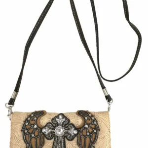 Sand Wings Metal Cross Wallet Strap