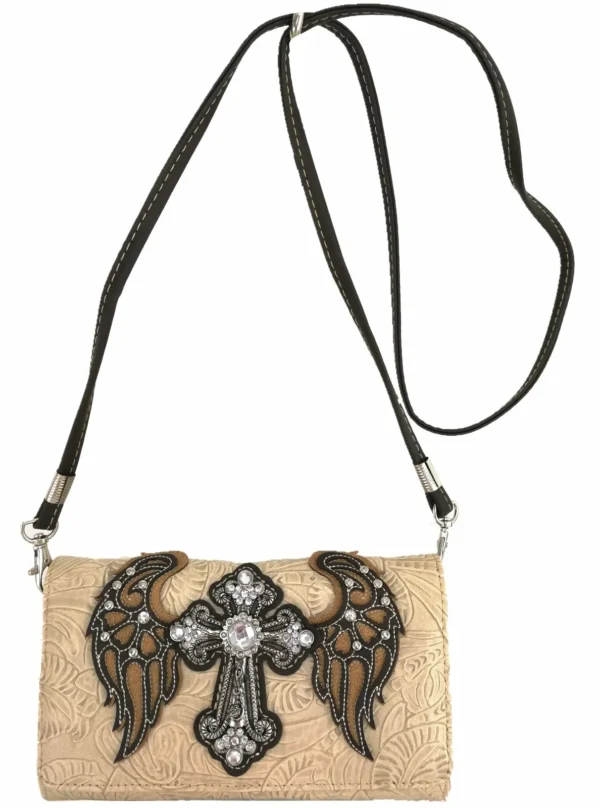 Sand Wings Metal Cross Wallet Strap