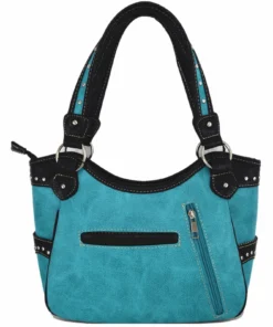 TEAL Metal Cross Handbag Back