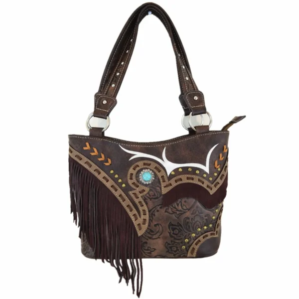 Brown Tassel Handbag