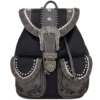 Black/Grey Western Buckle Backpack