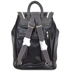 Black/Grey Western Buckle Backpack Back
