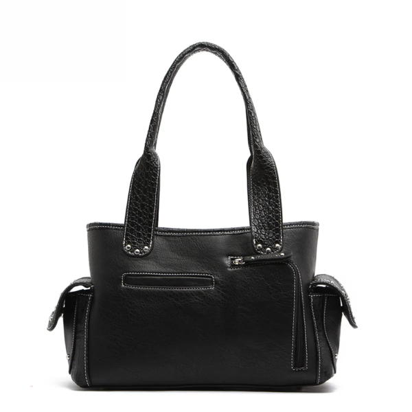 Black Western Handbag Back