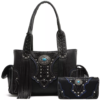Black Western Handbag Set