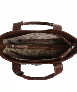 Brown Western Handbag Inside
