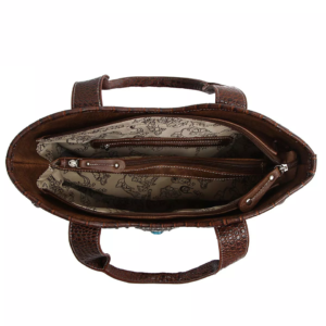 Brown Western Handbag Inside