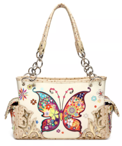 Ivory Western Butterfly Purse
