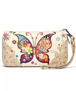 Ivory Western Butterfly Wallet
