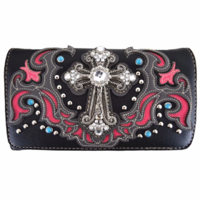 Pink Western Cross Country Wallet