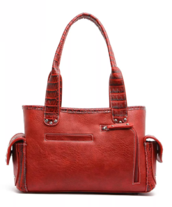 Red Western Handbag Back