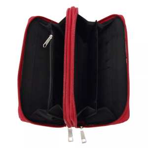 Red Western Handbag Wallet Inside