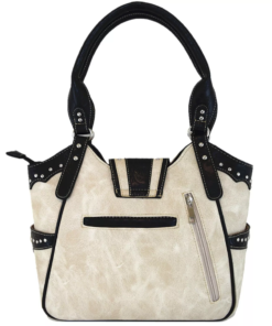 Beige Western Buckle Handbag Back