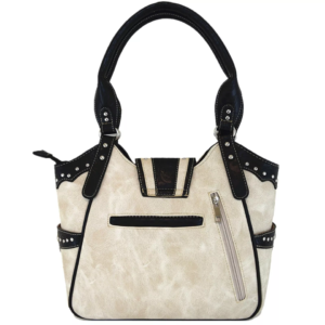 Beige Western Buckle Handbag Back