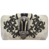 Beige Western Buckle Wallet Strap
